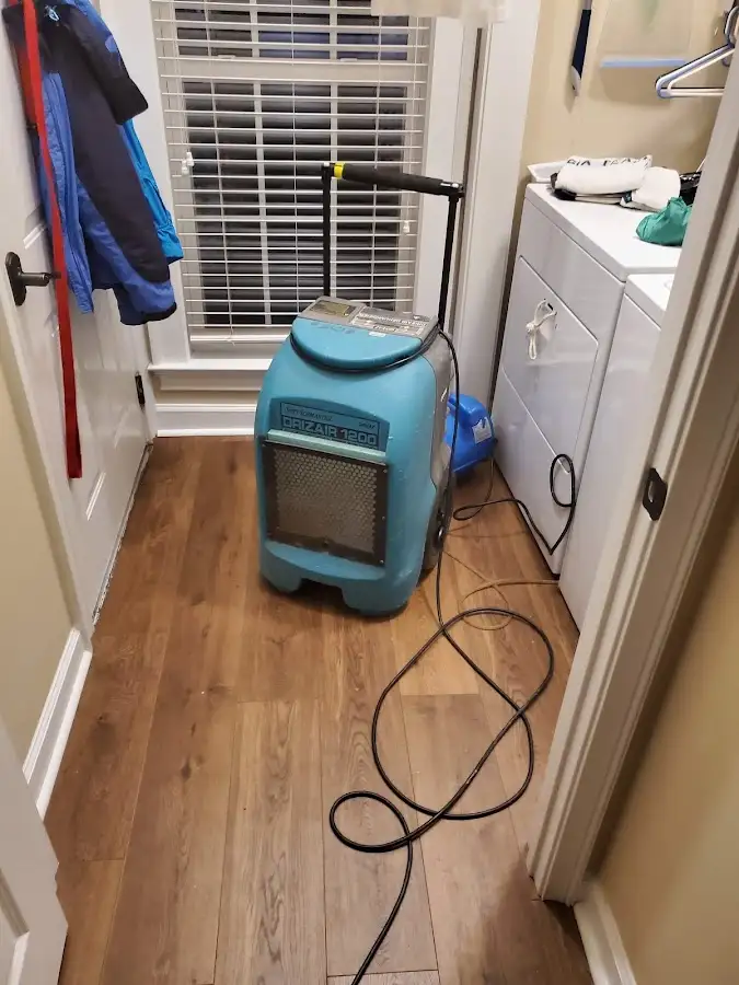 Commercial dehumidifier deployed for Flood Damage Cleanup in Lake Villa
