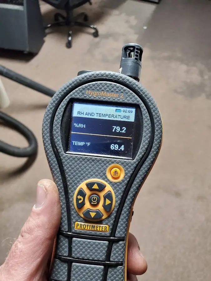 Moisture meter humidity assessment for Fire & Smoke Damage Restoration in Lake Villa