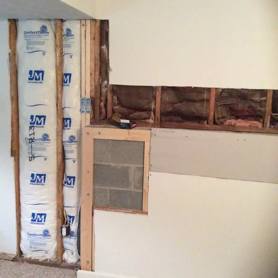 Wall insulation replacement during Structural Drying in Lake Villa